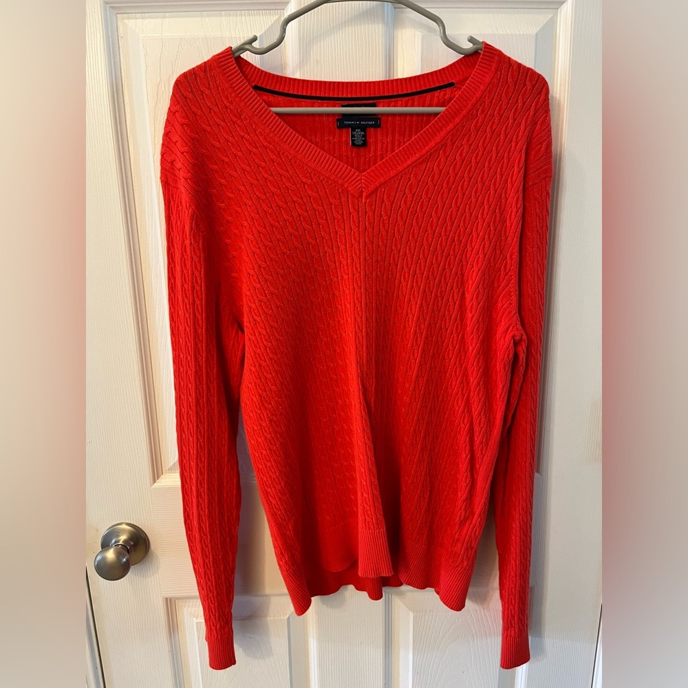 Tommy Hilfiger Woman’s V-Neck Long Sleeve Sweater